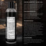 Back label of Master Series Fisting Lubricant 8 oz bottle displaying directions for use, active ingredient information, warnings, and product details.