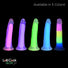 Lollicock 7" Glow-in-the-Dark Silicone Dildo - Blue