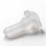 Inception Multi-Functional Sex Sleeve shown from the side, featuring a frosted translucent finish, tapered stroker shaft, and ergonomic flared opening.