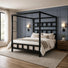 Master Series king size bondage bed with suspension canopy, buy online, view 3