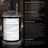 Rear packaging view of Master Series Fisting Lubricant 16 oz displaying drug facts information, active ingredients, usage directions, warnings, and product safety details.