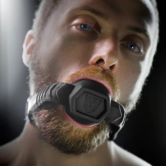 Fort Troff Max Comfort Silicone Ball Gag with bite fins, shop online
