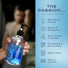Hand holding a bottle of Passion Natural Water Based Lubricant beside feature icons highlighting water-based formula, glycerin-free and paraben-free ingredients, toy and condom compatibility, easy cleanup, and USA manufacturing.
