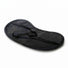 Back view of a black satin blindfold featuring a soft fabric construction and elastic strap for a secure and comfortable fit