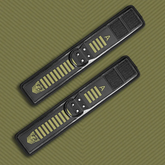 Fort Troff Tactical Velcro Ankle Cuffs with carabiners, shop bondage restraints, view 3