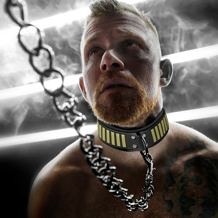 Fort Troff Tactical Velcro collar and chain leash bondage set, shop online, view 2