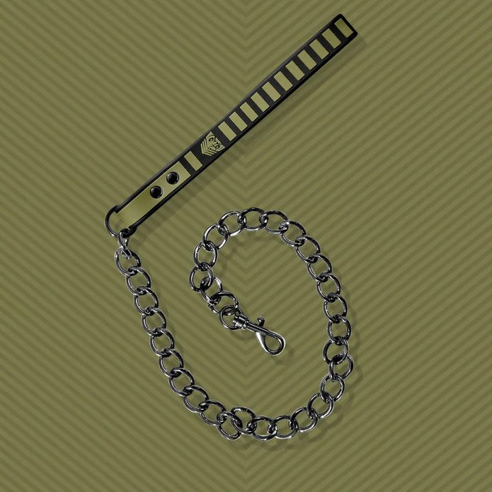 Fort Troff Tactical Velcro collar and chain leash bondage set, shop online, view 4