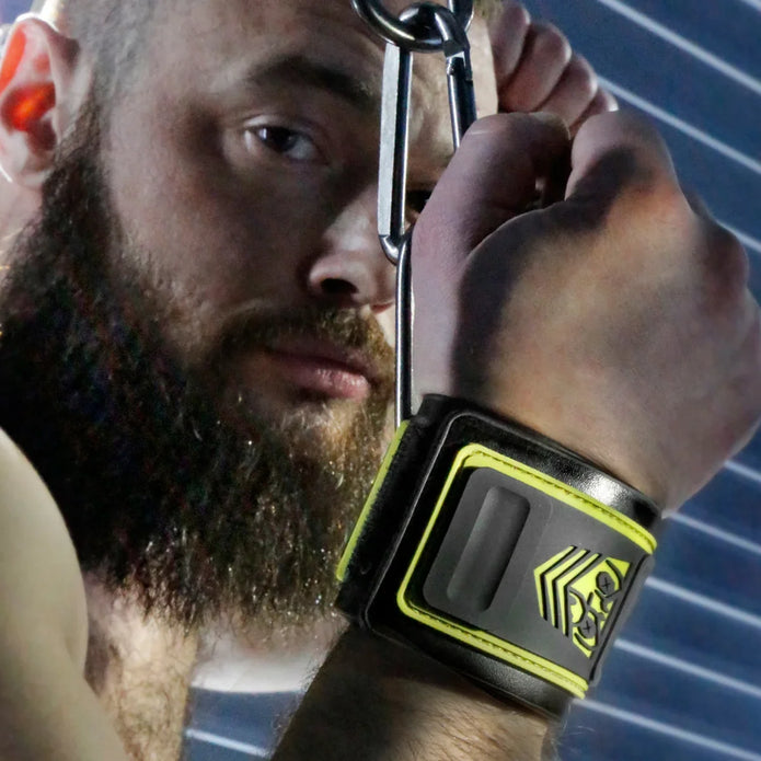 Fort Troff Tactical Velcro Wrist Restraints with carabiner, buy bondage cuffs online, view 2