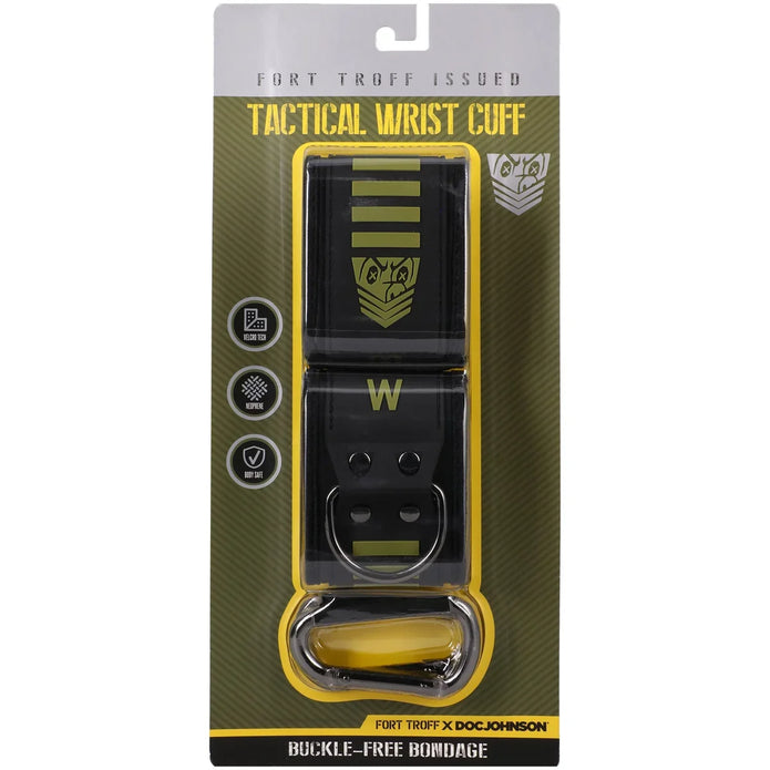 Fort Troff Tactical Velcro Wrist Restraints with carabiner, buy bondage cuffs online, view 7