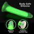 Lollicock 7" Glow-in-the-Dark Silicone Dildo - Green