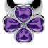 Violet Flower Gem Anal Plug Set