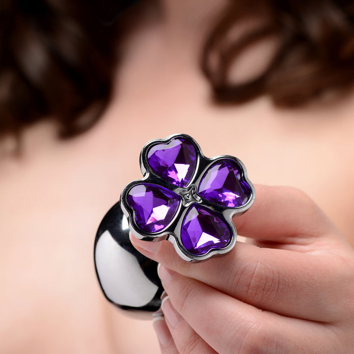 Violet Flower Gem Anal Plug Set XR Brands Violet Flower Gem Anal Plug Set XR Brands