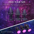 7X Light Up Rechargeable Anal Plug - Large