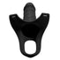 Hollow Silicone Dildo Strap-on - Black