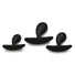 Dark Droplets 3 Piece Curved Silicone Anal Trainer Set