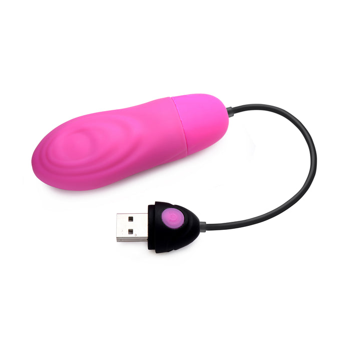 7X Pulsing Rechargeable Silicone Vibrator - Pink