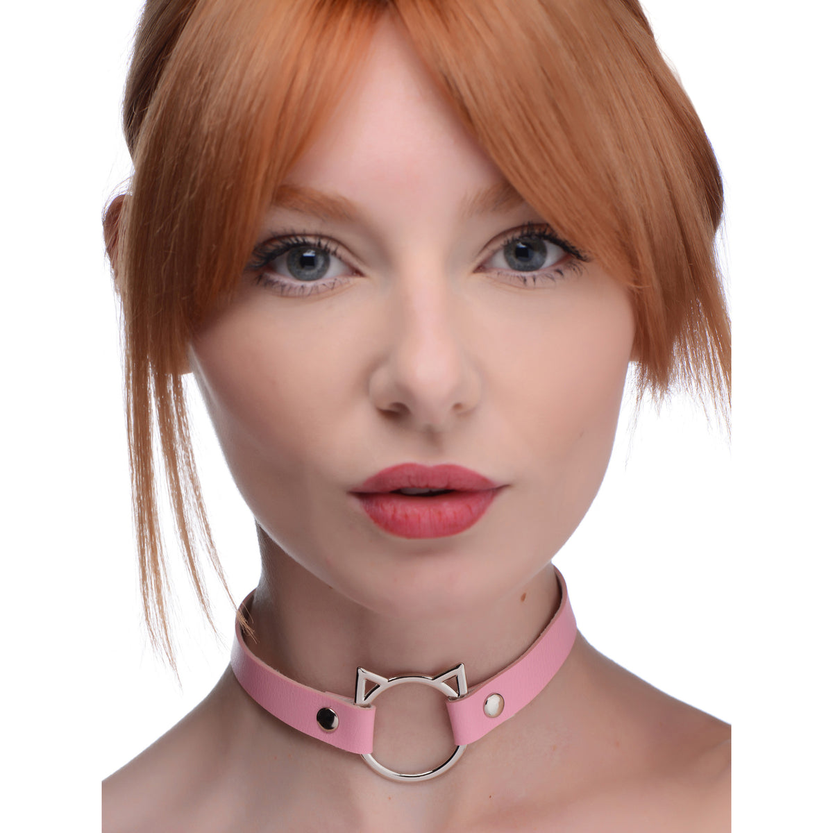 Kinky Kitty Ring Slim Choker Pink XR Brands kinky-kitty-ring-slim-choker-pink-xr-brands