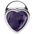 Gemstones Amethyst Heart Large Anal Plug