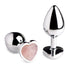 Gemstones Rose Quartz Heart Small Anal Plug