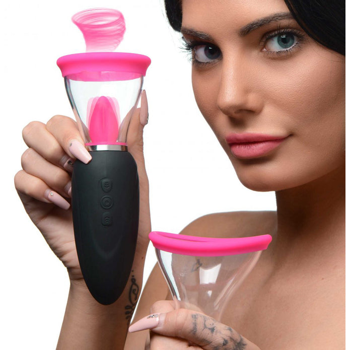 Lickgasm Mini 10X Silicone Licking and Sucking Stimulator XR Brands Lickgasm Mini 10X Silicone Licking and Sucking Stimulator XR Brands