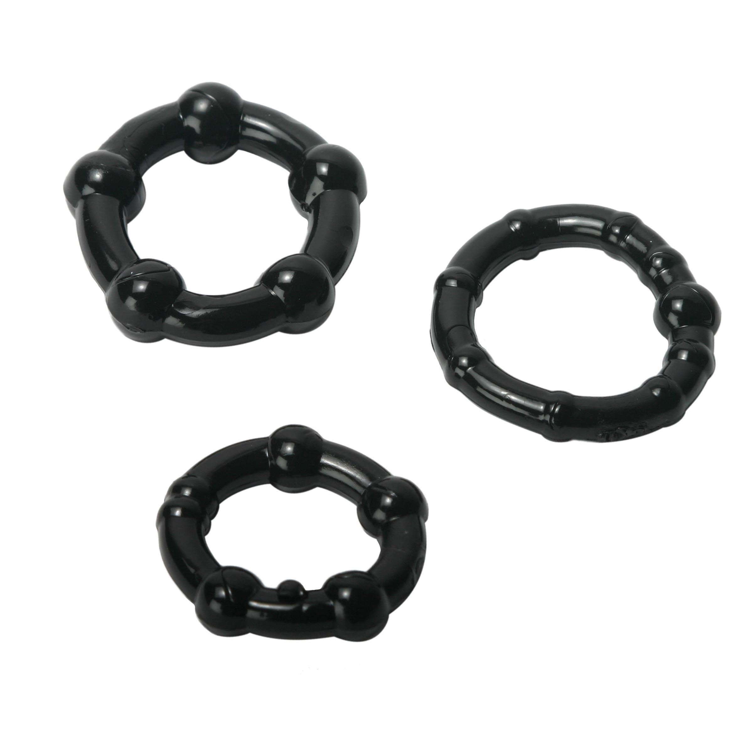 Black Performance Erection Rings - Packaged – XR Brands