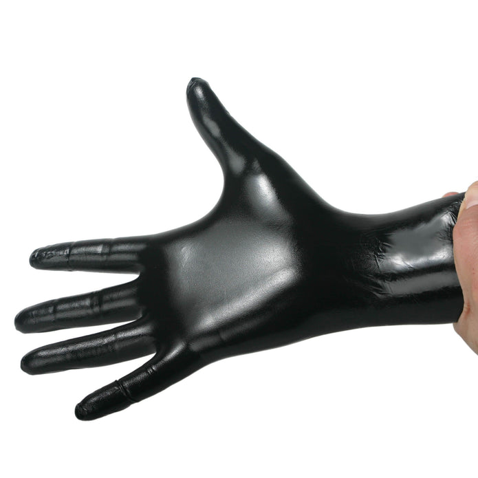 Black Nitrile Examination Gloves - Large - 100 count
