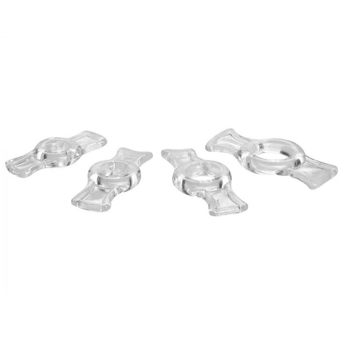 Size Matters Endurance Penis Ring Set - Clear