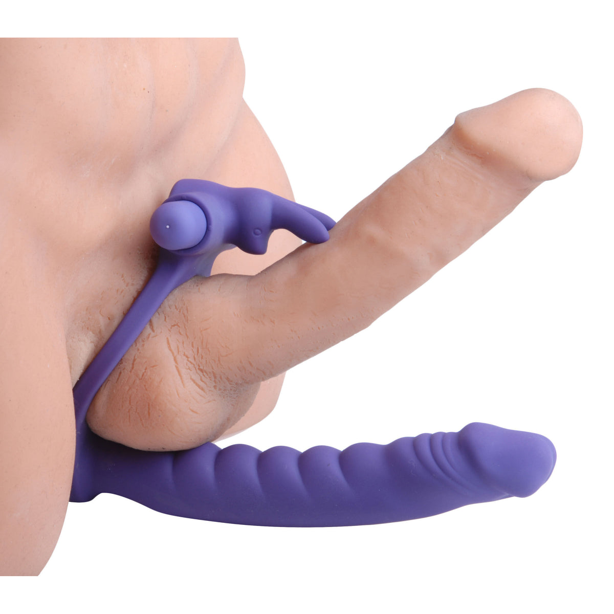 Double Delight Dual Insertion Vibrating Rabbit Cock Ring