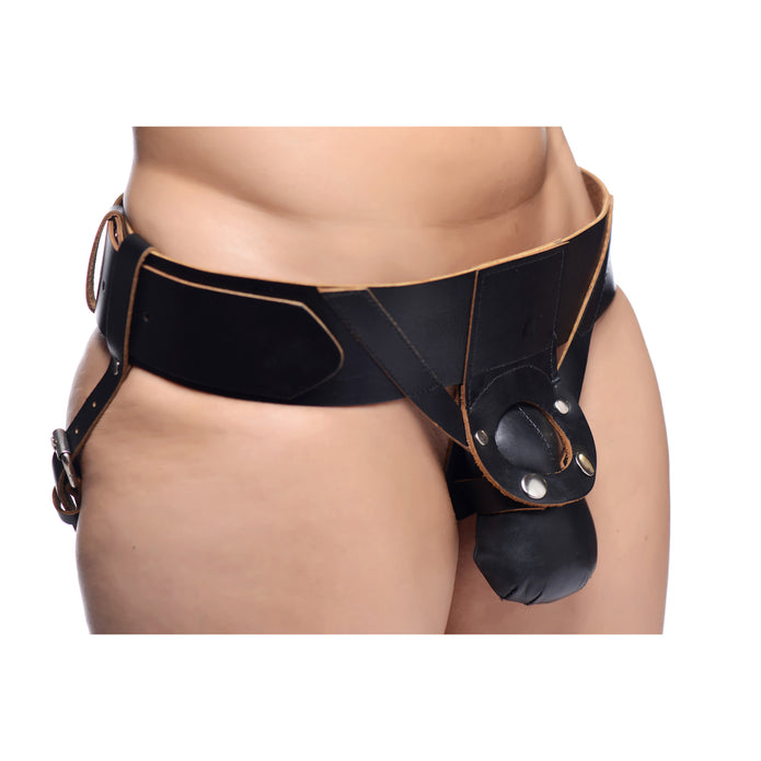 Powerhouse Leather Strap On Harness System