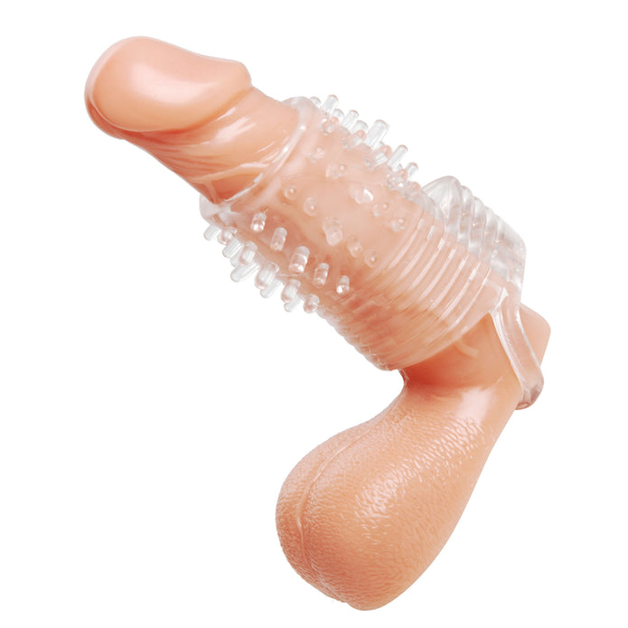 Clear Sensations Vibrating Textured Erection Sleeve XR Brands Clear Sensations Vibrating Textured Erection Sleeve XR Brands