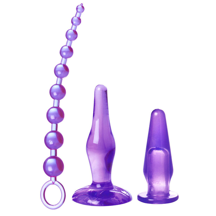 Amethyst Adventure 3 Piece Anal Toy Kit XR Brands Amethyst Adventure 3 Piece Anal Toy Kit XR Brands