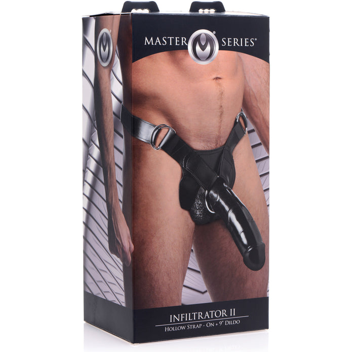Infiltrator II Hollow Strap-on  and 9 Inch Dildo