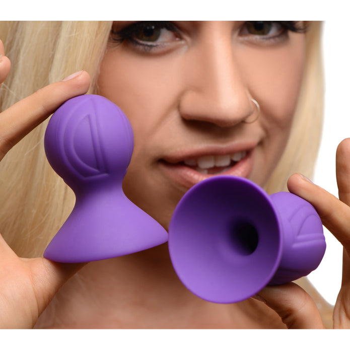 Violets Silicone Nipple Suckers XR Brands Violets Silicone Nipple Suckers XR Brands