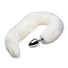 Extra Long Arctic Mink Tail Metal Anal Plug