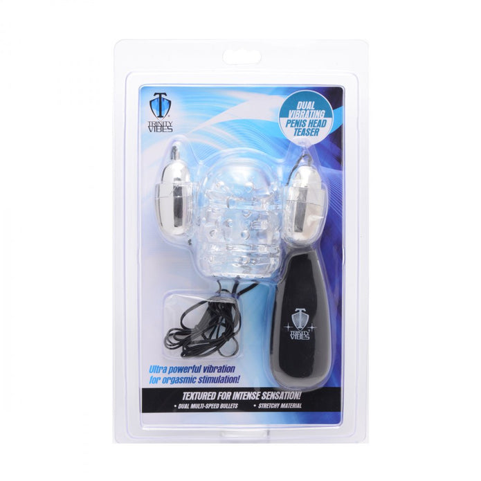 Dual Vibrating Penis Head Teaser XR Brands Dual Vibrating Penis Head Teaser XR Brands