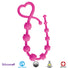 Hearts n Studs Silicone Anal Beads - Pink