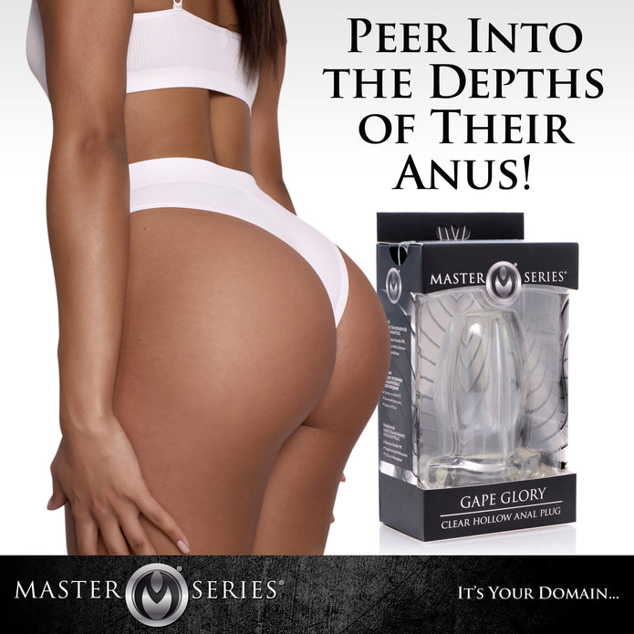 PeepHole Clear Hollow Anal Plug XR Brands PeepHole Clear Hollow Anal Plug XR Brands