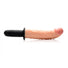 The Curved Dicktator 13 Mode Vibrating Giant Dildo Thruster - Light