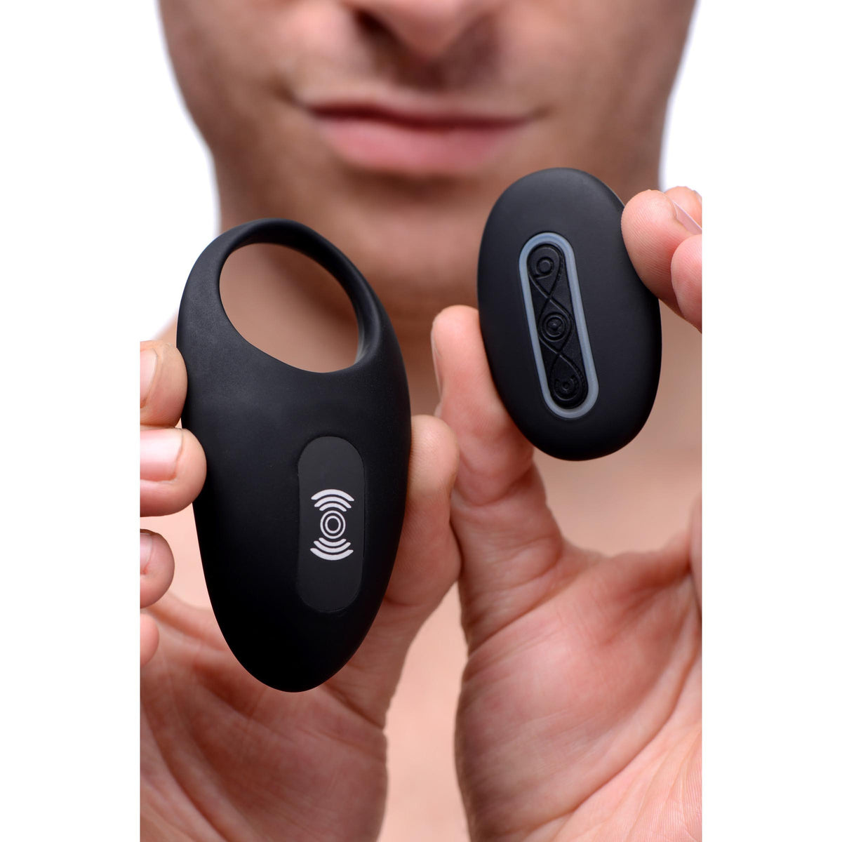 Silicone Vibrating Cock Ring with Remote Control