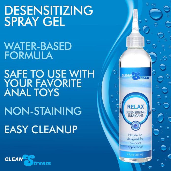 Relax Desensitizing Lubricant with Nozzle Tip - 8 oz.