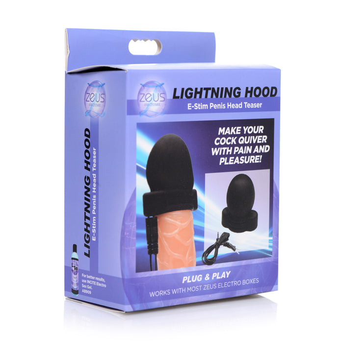 Lightning Hood E-Stim Penis Head Teaser XR Brands Lightning Hood E-Stim Penis Head Teaser XR Brands