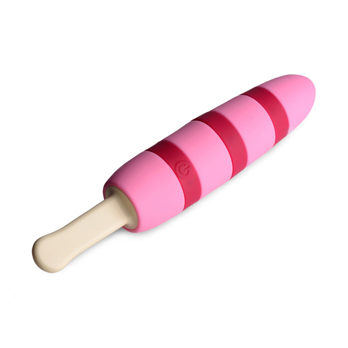 10X Popsicle Silicone Vibrator - Ticklin' Pink
