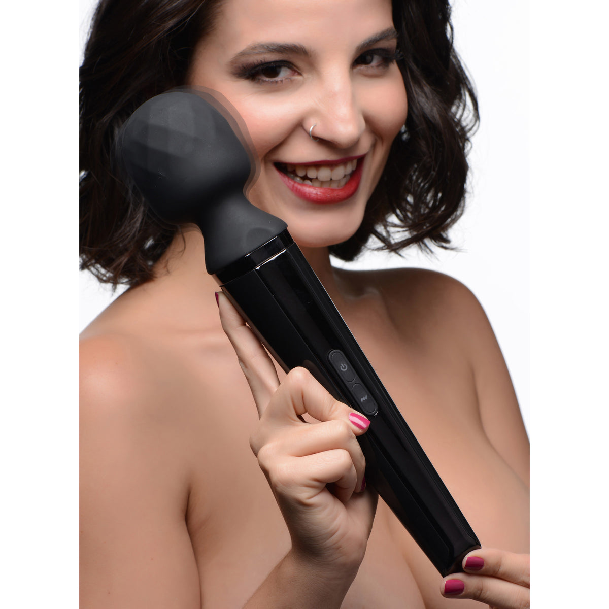 Diamond Head 24X Rechargeable Silicone Wand Massager