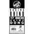 Raging Rhino 17 Inch Veiny Dildo - Black