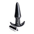 Smooth Vibrating Anal Plug - Black