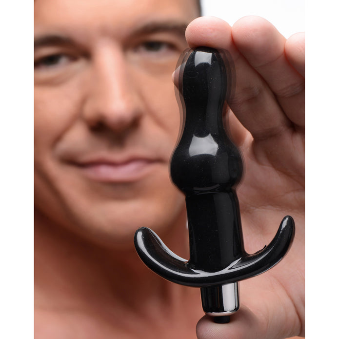 Bumpy Vibrating Anal Plug - Black XR Brands Bumpy Vibrating Anal Plug - Black XR Brands