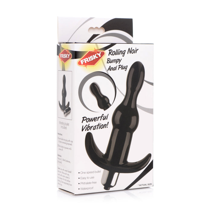 Bumpy Vibrating Anal Plug - Black XR Brands Bumpy Vibrating Anal Plug - Black XR Brands
