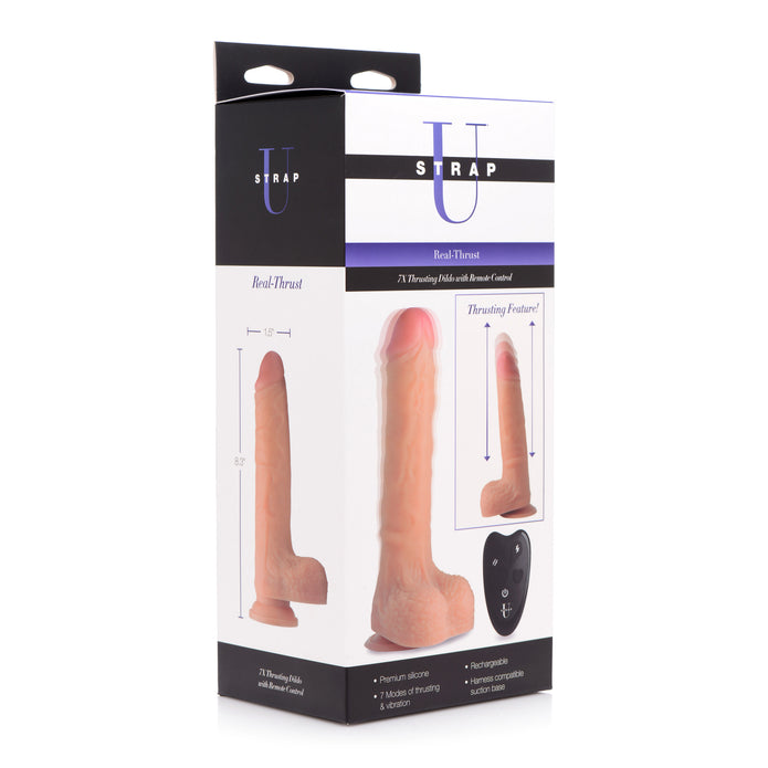 7X Thrusting Dildo with Remote Control XR Brands 7X Thrusting Dildo with Remote Control XR Brands