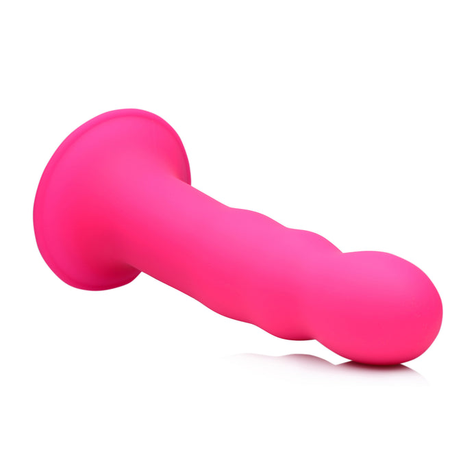 Squeeze-It Wavy Dildo - Pink
