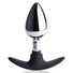 Dark Invader Metal and Silicone Anal Plug - Medium